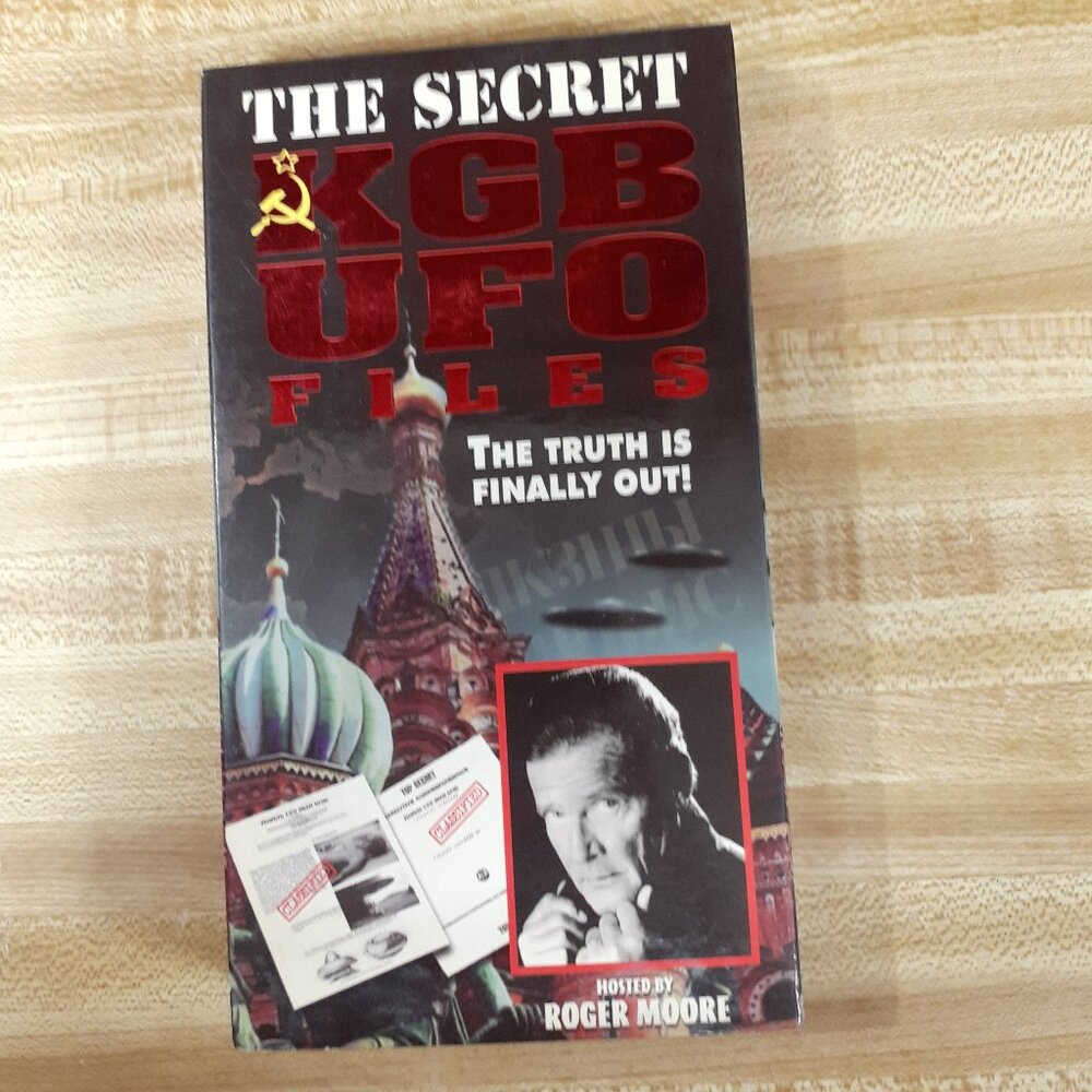 The Secret KGB UFO Files VHS ( Hosted By Roger Moore ) Alien Scifi Vintage 90s